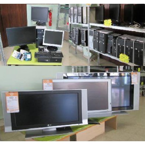 Ecran LCD, disque dur, alimentation PC, réseau/wifi, carte graphique,  graveur, clavier, souris, webcam